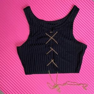 Super cute chain crop top